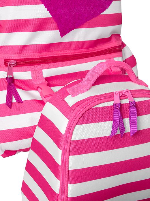 Image number 2 showing, Junior sequin striped backpack