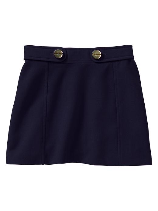 View large product image 1 of 1. Seamed mini skirt