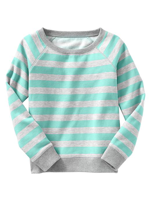 View large product image 1 of 1. Stripe raglan pullover