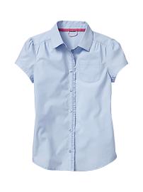 Uniform ruffle shirt