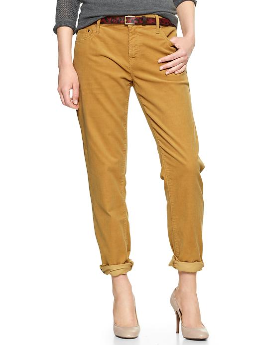 Gap 1969 Sexy Boyfriend Cords - autumn gold