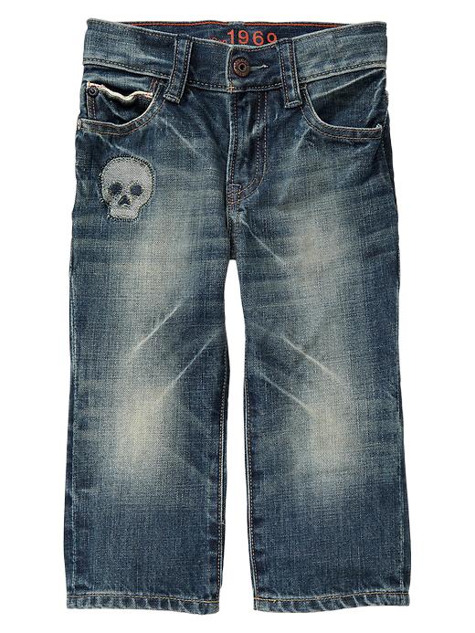 Image number 1 showing, Skull patch original fit jeans
