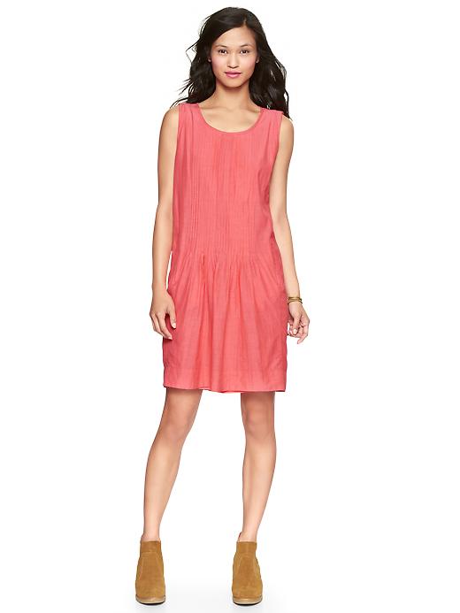 View large product image 1 of 1. Pleated popover dress