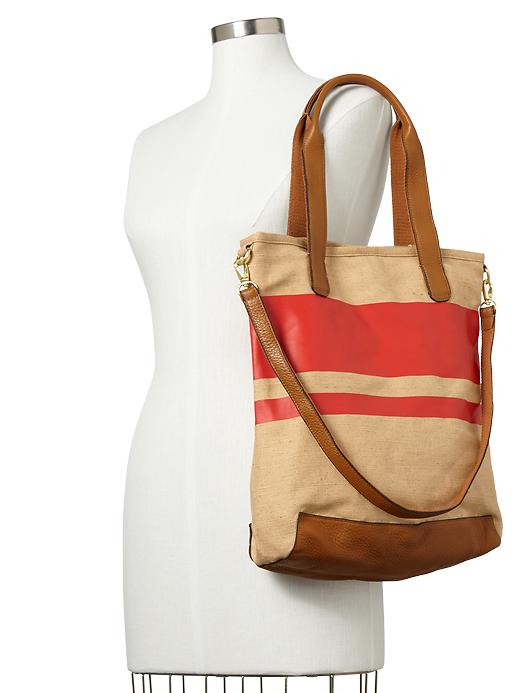 View large product image 2 of 3. Horizon-stripe tote
