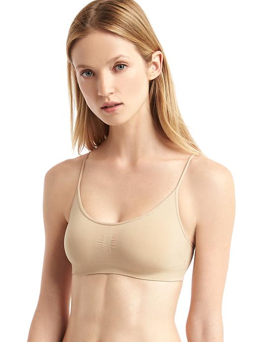 Image number 1 showing, Seamless padded pullover bra