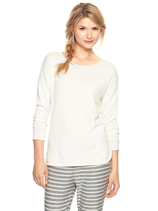 Image number 1 showing, Shirttail-hem sweater