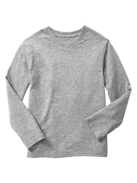 View large product image 1 of 1. Long-sleeve V-neck T