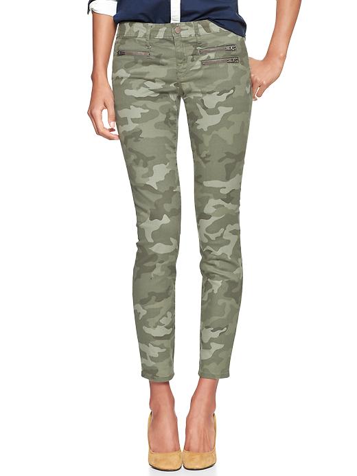 Image number 3 showing, 1969 camo front-zip always skinny jeans