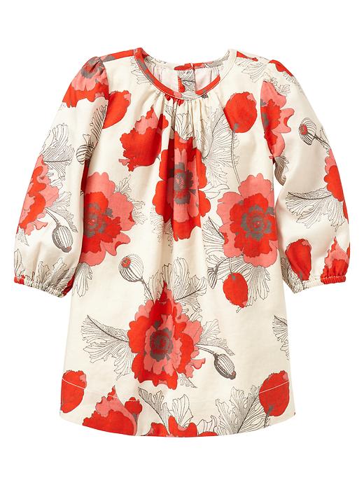 View large product image 1 of 1. Poppy print dress