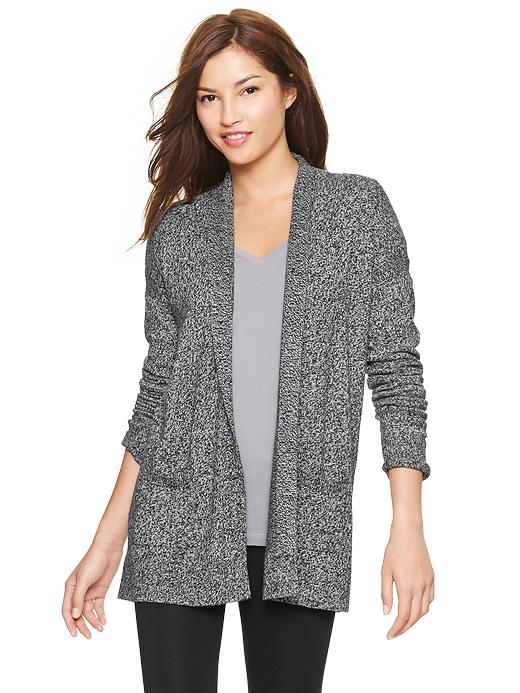 View large product image 1 of 1. Pure Body marled open-front cardigan