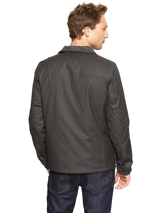 Image number 2 showing, Waxed cotton field jacket