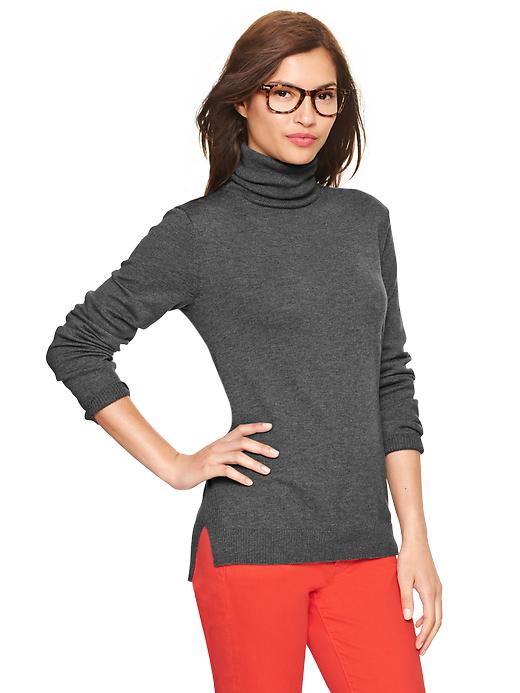 Gap Eversoft Turtleneck Sweater - charcoal heather