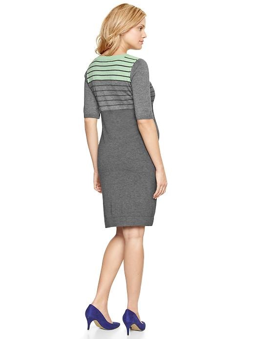 Image number 2 showing, Colorblock striped dress