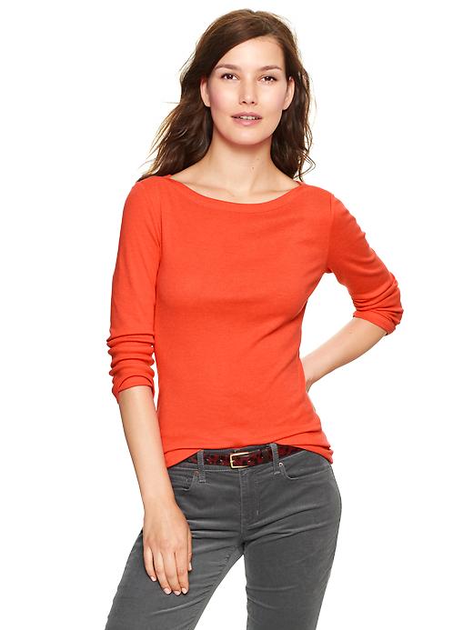 View large product image 1 of 1. Supersoft envelope-neck tee