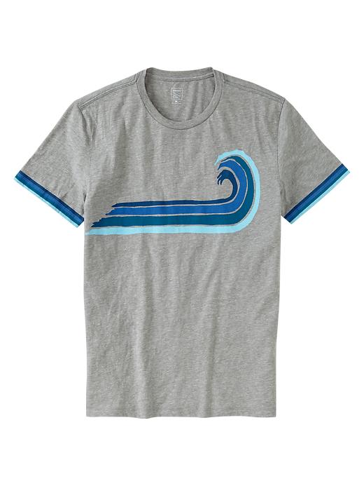 View large product image 1 of 1. Gap x GQ Aviator Nation Surf Wave T