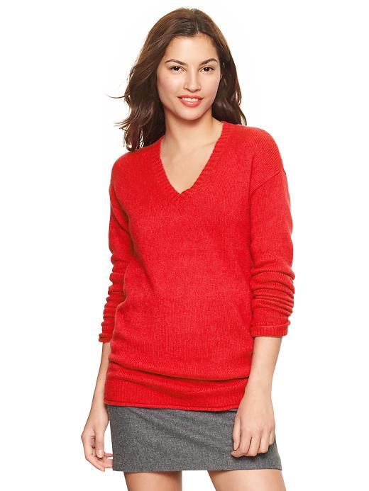 View large product image 1 of 1. Cozy V-neck sweater