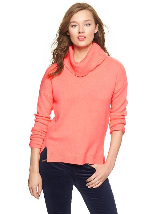 View large product image 1 of 1. Cowlneck sweater