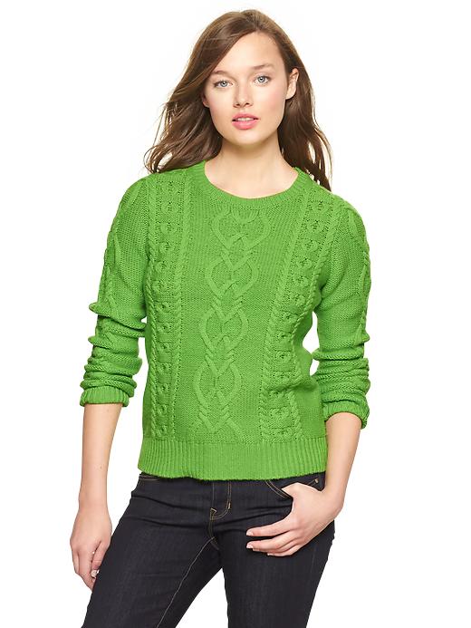 Image number 5 showing, Cable knit sweater