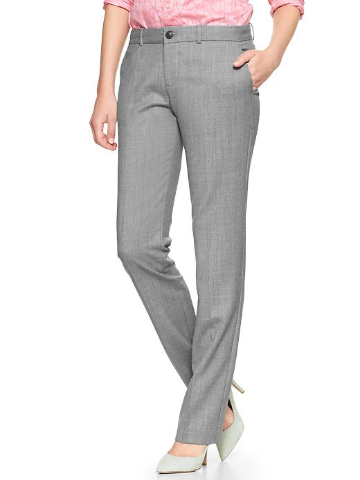 View large product image 1 of 1. True straight wool pants