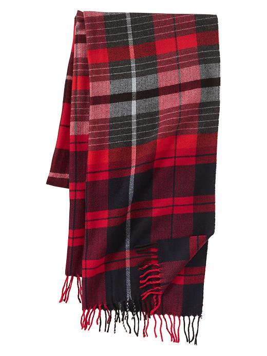 View large product image 1 of 1. Plaid combo scarf