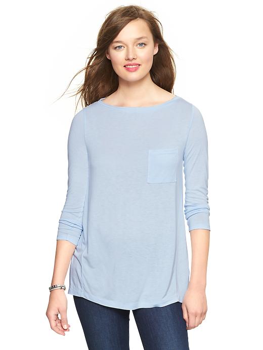 Image number 3 showing, Flared-back tee