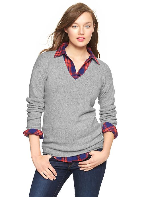 View large product image 1 of 1. Cozy V-neck sweater