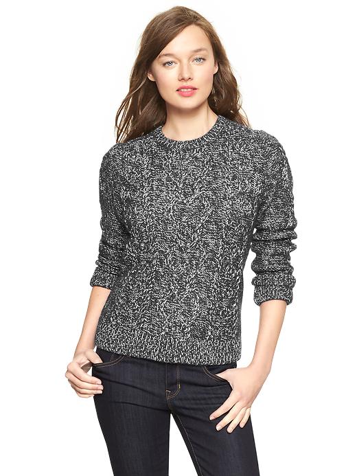 Image number 4 showing, Cable metallic sweater