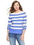 Stripe boatneck pullover