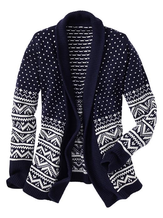 Image number 2 showing, Fair Isle open-front cardigan