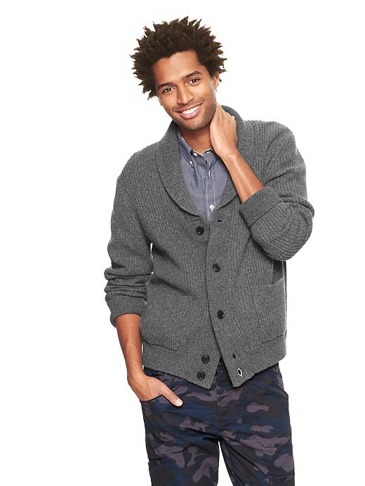 View large product image 1 of 1. Gap x GQ Baldwin Ribbed Sweater