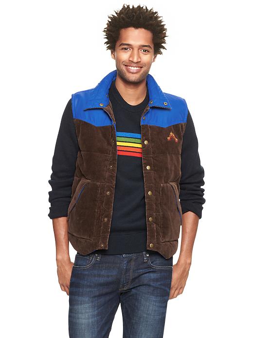 Image number 1 showing, Gap x GQ Aviator Nation Reversible Puffer Vest