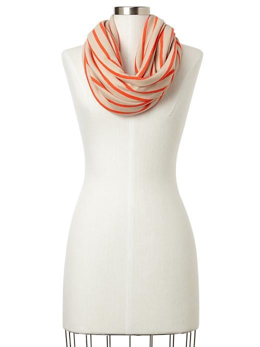 View large product image 1 of 1. Stripe terry infinity scarf