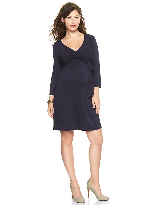 Image number 1 showing, Faux wrap dress