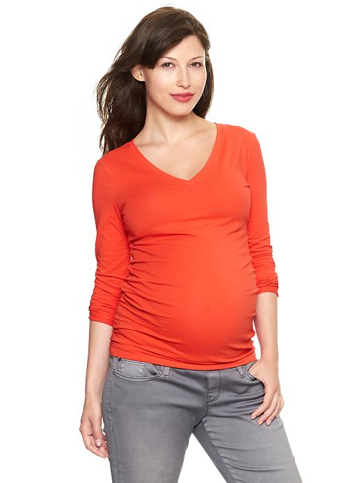 Image number 3 showing, Maternity Pure Body V-Neck T-Shirt