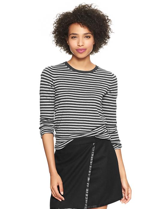 Image number 1 showing, Stripe crew sweater