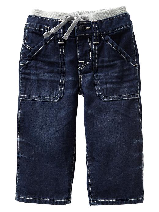 Image number 1 showing, Utility knit-waist original fit jeans