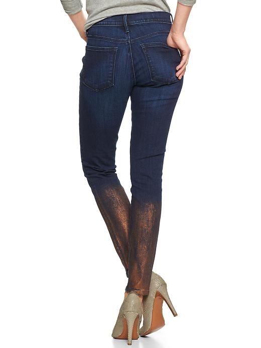 Image number 2 showing, 1969 metallic rinse legging jeans