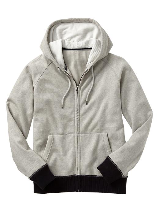 View large product image 1 of 1. Color block zip hoodie