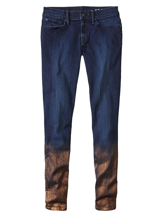 Image number 3 showing, 1969 metallic rinse legging jeans