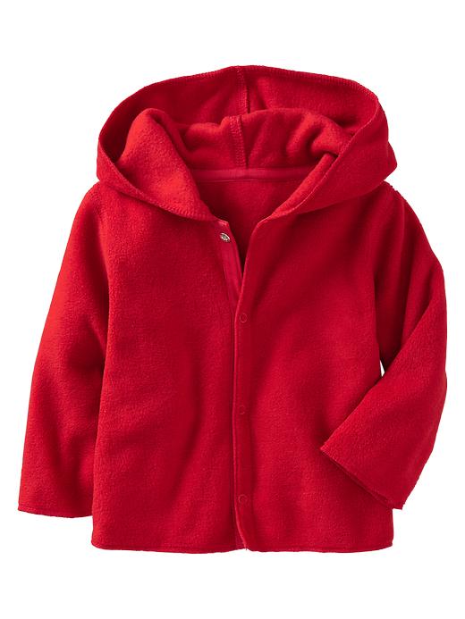 View large product image 1 of 1. Fleece snap hoodie