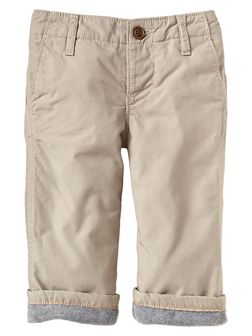 View large product image 1 of 1. Fleece-lined pants