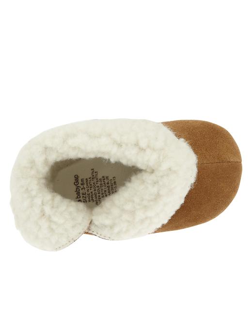 View large product image 2 of 2. Sherpa-lined foldover booties