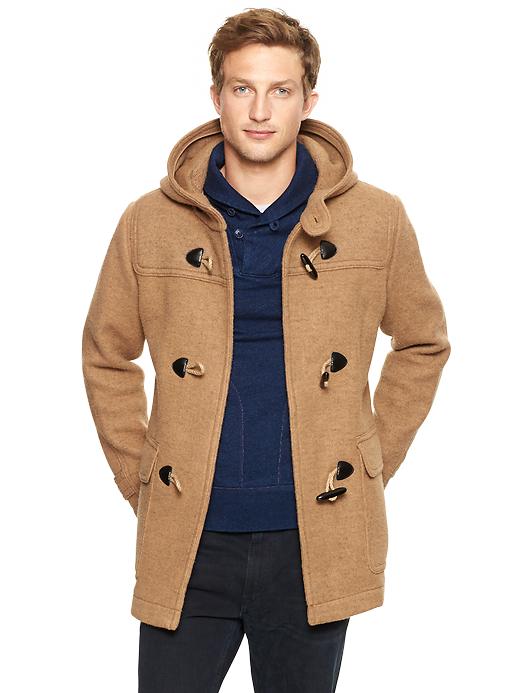 Image number 3 showing, Wool duffle jacket