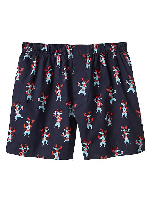 View large product image 1 of 1. Reindeer boxers