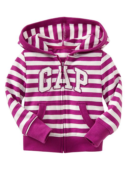 View large product image 1 of 1. Stripe arch logo hoodie