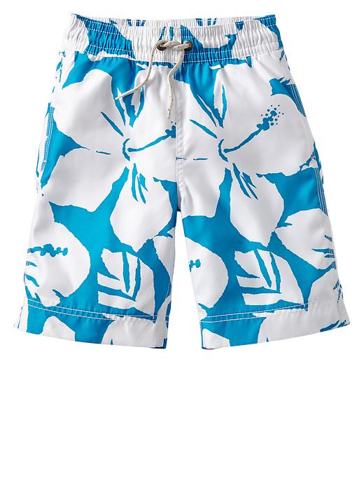 Image number 1 showing, Hibiscus swim trunks