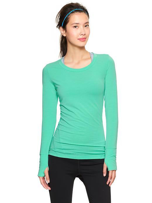 View large product image 1 of 1. GapFit Breathe Long Sleeve T-Shirt