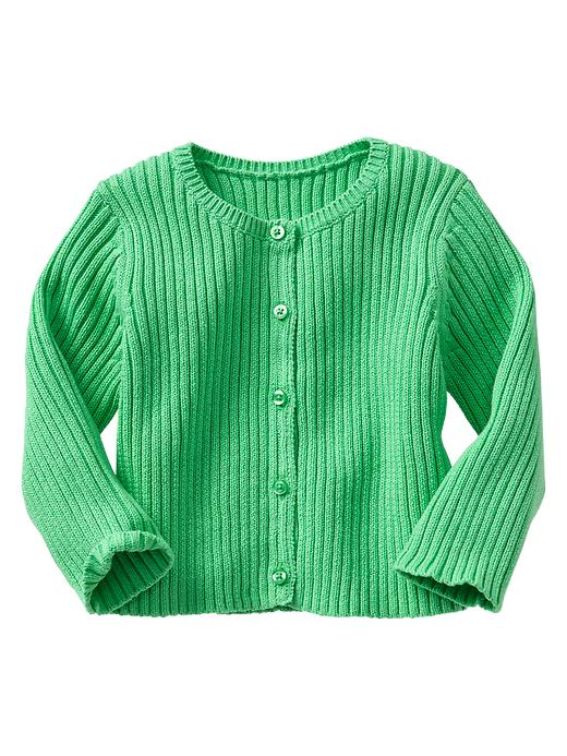 View large product image 1 of 1. Ribbed cardigan