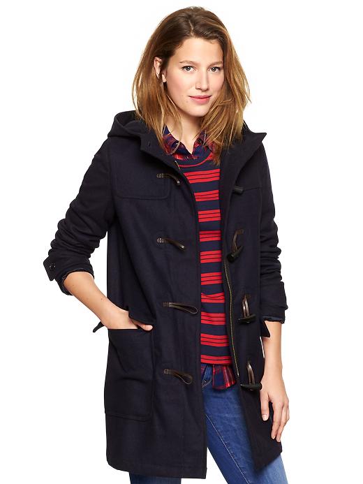 Image number 1 showing, Wool duffle coat