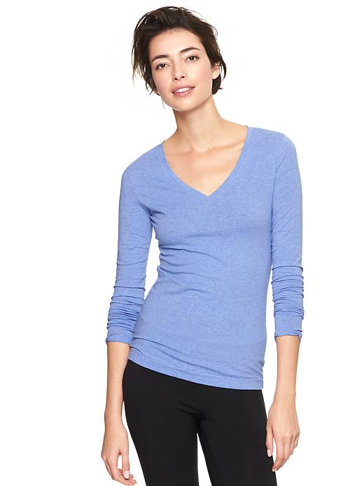Image number 5 showing, Pure Body long-sleeve V-neck tee